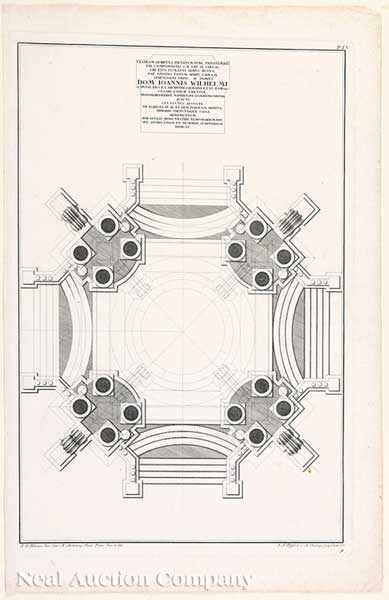 Appraisal: Giuseppe Galli da Bibiena Italian - seven engravings from Architettura