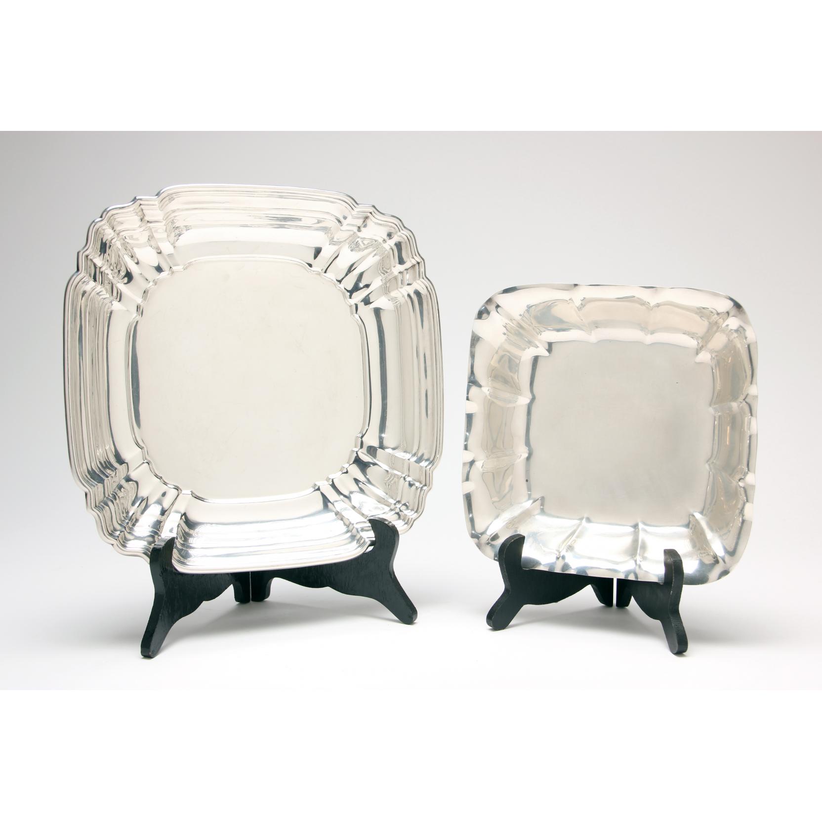 Appraisal: Two American Sterling Silver Serving Dishes the first a low