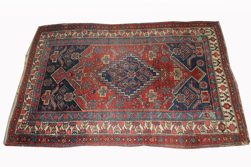 Appraisal: Antique Persian Rug Antique Persian Rug Dimensions x inches Overall