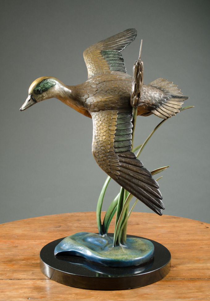 Appraisal: RIP CASWELL TROUTDALE OREGON ORIGINAL BRONZE SCULPTURE On a Wing