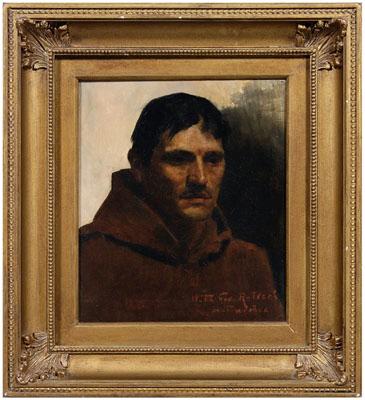 Appraisal: George Roller painting portrait of a monk inscribed lower right