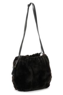 Appraisal: Chanel Black Shearling Lambskin Shoulder Bag Chanel French founded -