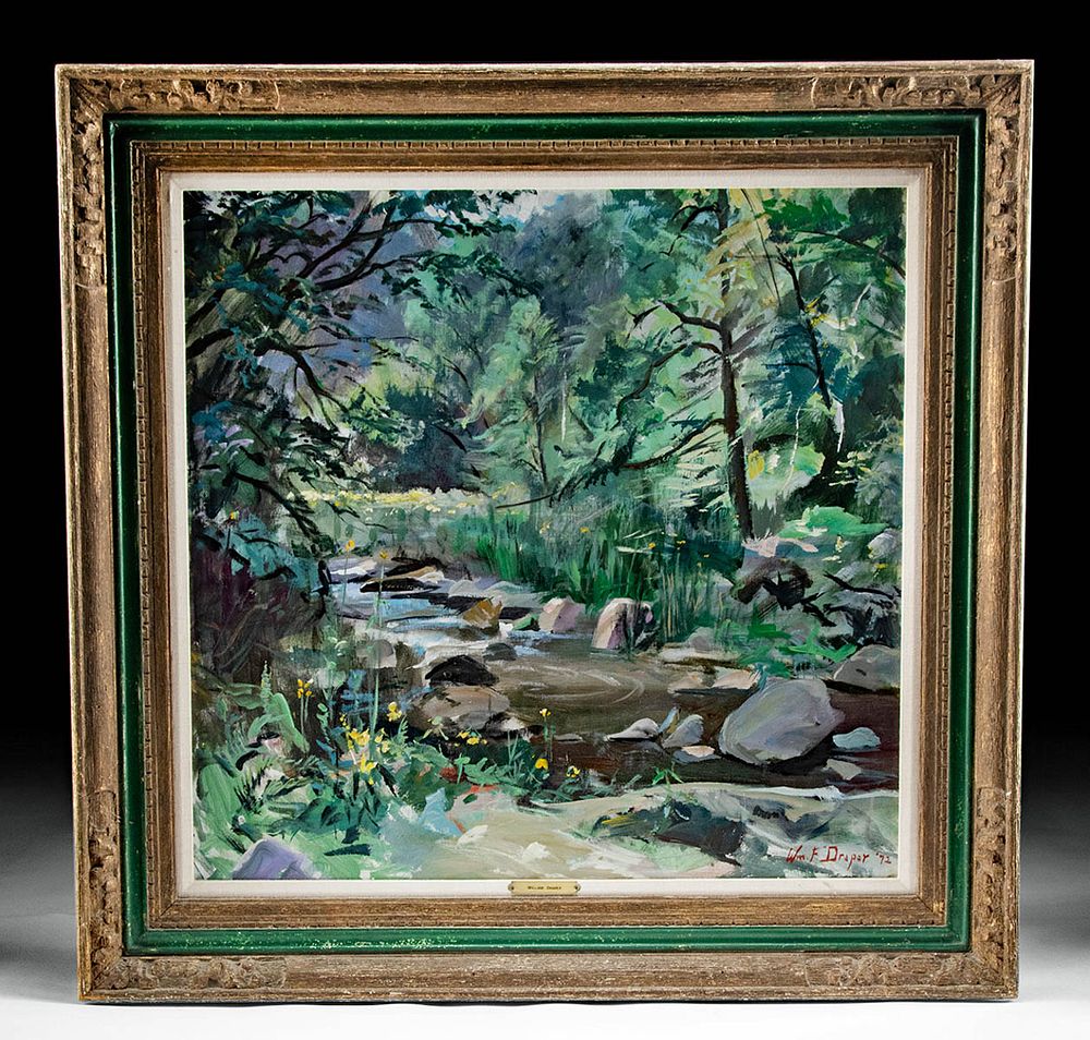 Appraisal: Framed Signed William Draper Painting Austria - William Draper American