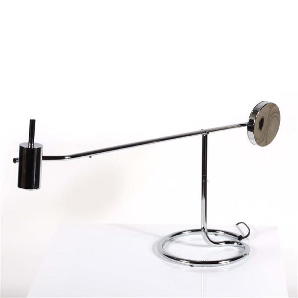 Appraisal: LA RELCO ITALIAN CHROME COUNTER WEIGHT TABLE LAMP La Relco