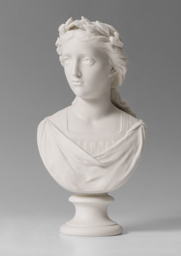 Appraisal: COPELAND PARIAN BUST OF ''POETRY'' ONE OF THE MUSES Modeled