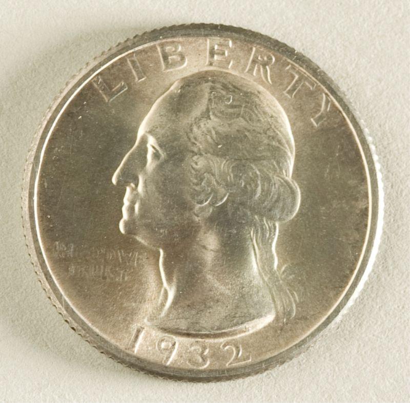 Appraisal: Washington Quarter uncirculated however lightly cleaned and re-toning