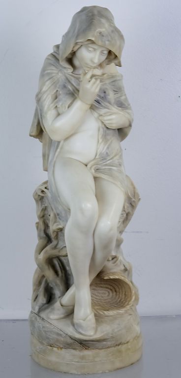 Appraisal: Louis Carrier-Belleuse - Marble Sculpture Guaranteed Authentic Louis Carrier-Belleuse -