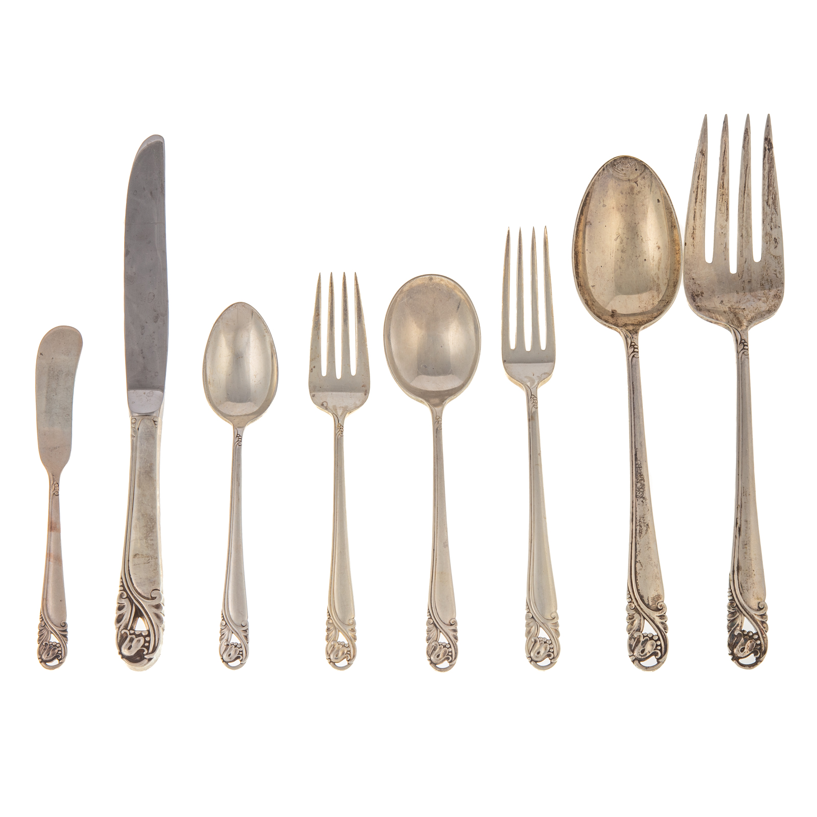 Appraisal: INTERNATIONAL STERLING SPRING GLORY FLATWARE SERVICE including eight dinner knives