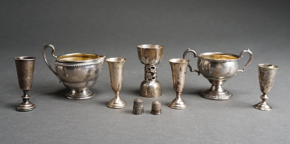 Appraisal: GROUP OF ASSORTED STERLING AND INTERNATIONAL STANDARD SILVER HOLLOWWARE COMBINED