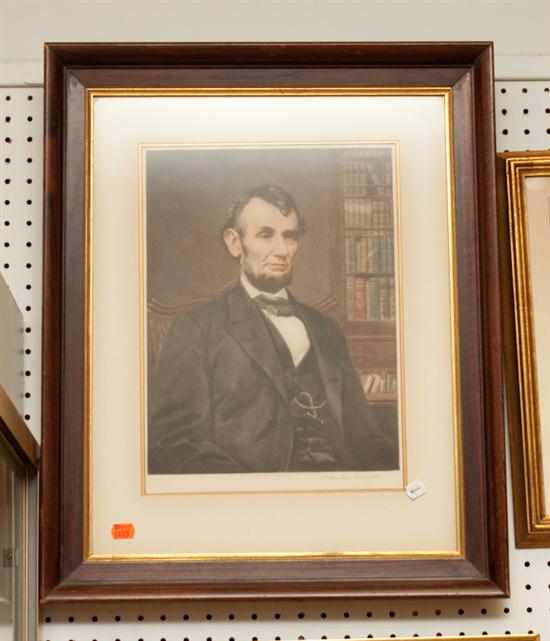 Appraisal: T H Crawford engraver ''Abraham Lincoln'' Frost Reed London color