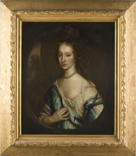 Appraisal: English School Portrait of a Lady th century oil on