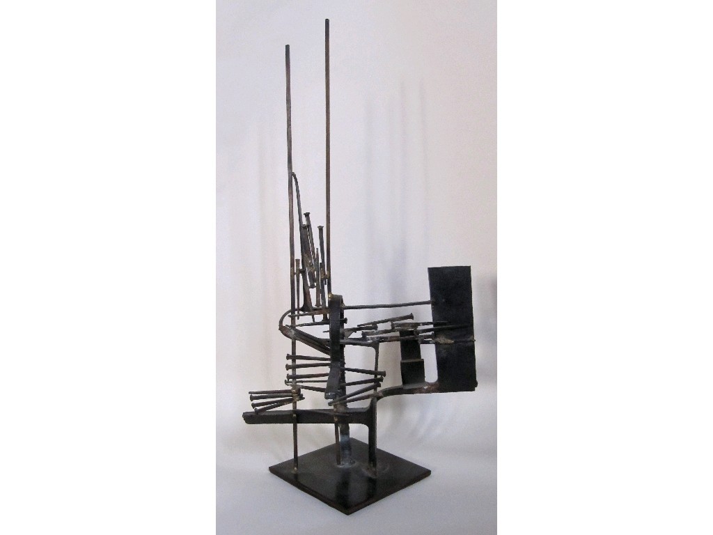 Appraisal: GEORGE WYLLIE b Welded metal sculpture high