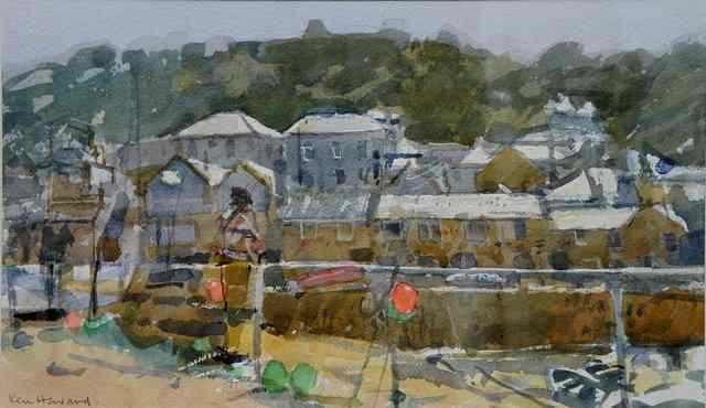 Appraisal: Ken Howard British b The Old Quay Mousehole signed titled