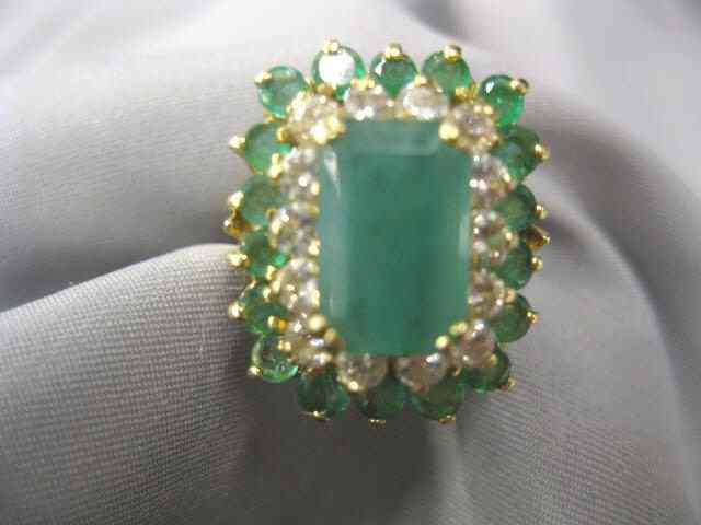 Appraisal: Emerald Diamond Ring emeralds totaling carats and round diamonds totaling