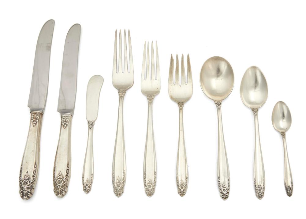 Appraisal: An International Prelude sterling silver flatware service Second-quarter th Century