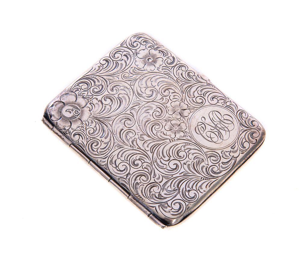 Appraisal: Sterling silver picture Frame Folding Box Sterling silver picture Frame