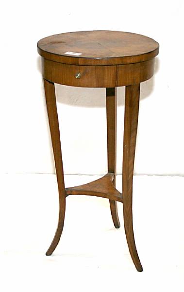 Appraisal: A Biedermeier fruitwood table second quarter th century height in