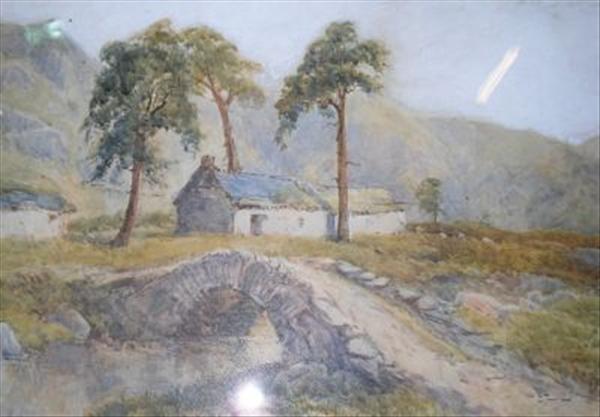 Appraisal: Arthur Skinner th century North Wales landscape Watercolour Signed and