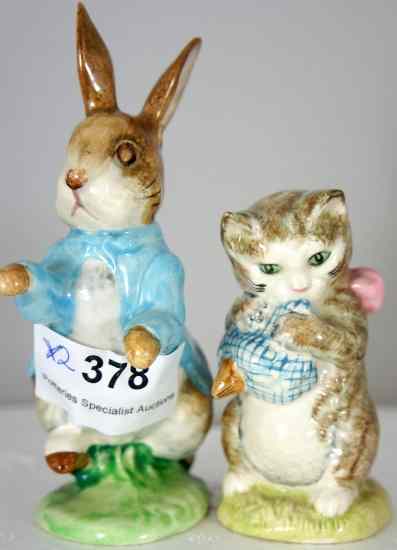 Appraisal: Beswick Beatrix Potter Figures Peter Rabbit BP B and Miss