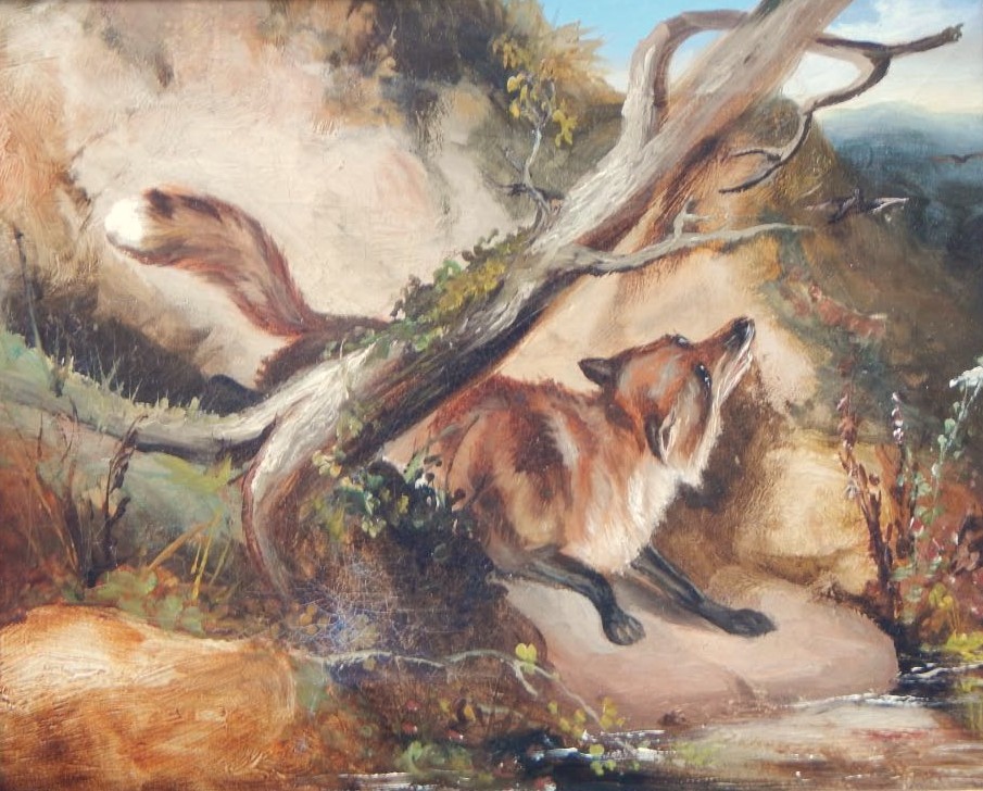 Appraisal: thC British School Fox oil on canvas cm x cm