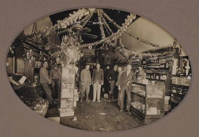 Appraisal: THORNDALE SAN GABRIEL TX C GROCERY STORE DECORATED FOR CHRISTMAS