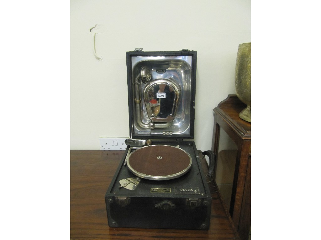 Appraisal: Decca portable gramophone