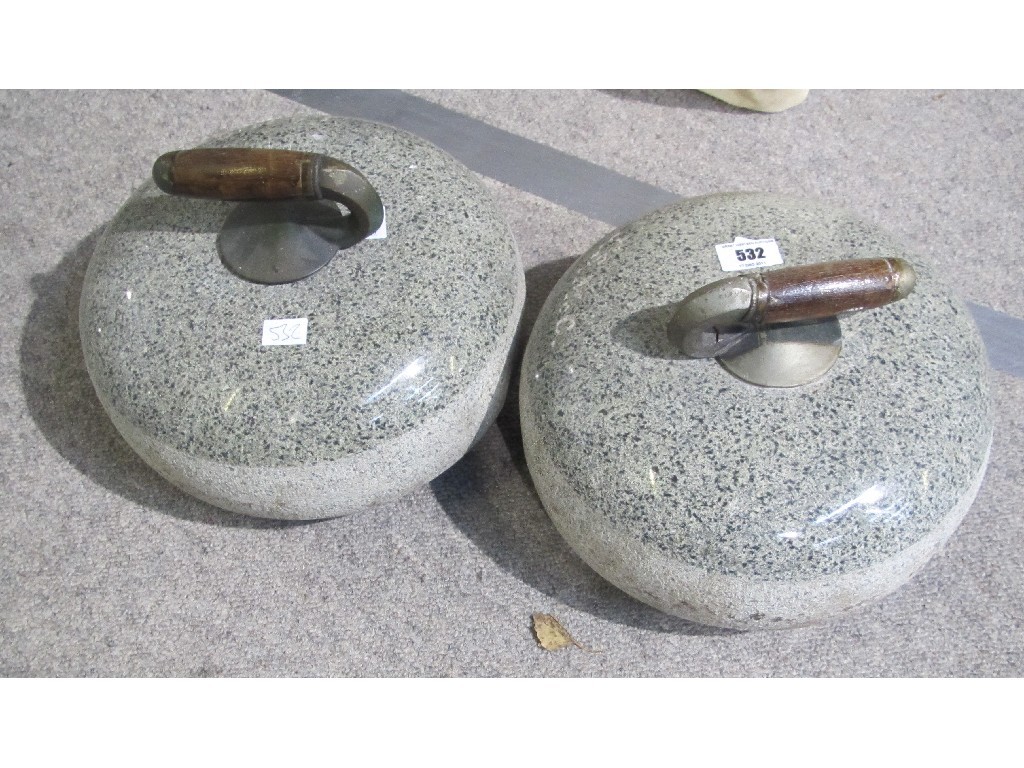 Appraisal: Pair of curling stones