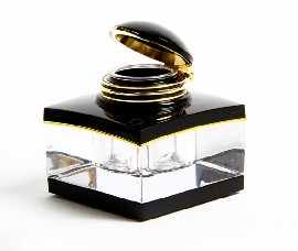 Appraisal: Mont Blanc ink bottle made of pure lead crystal and