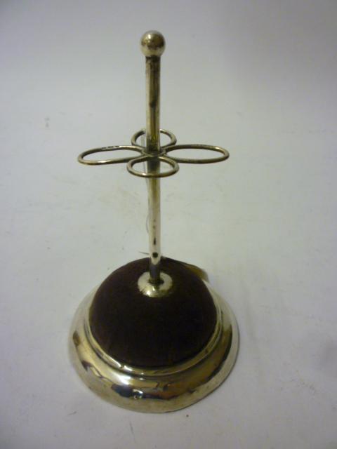 Appraisal: AN EDWARDIAN HAT PIN STAND maker's mark rubbed Birmingham the