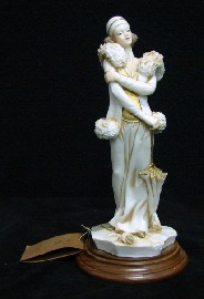 Appraisal: A Capodimonte figure of a s flapper set upon a