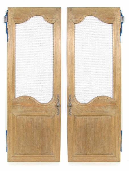 Appraisal: A set of four Louis XV style oak doors height