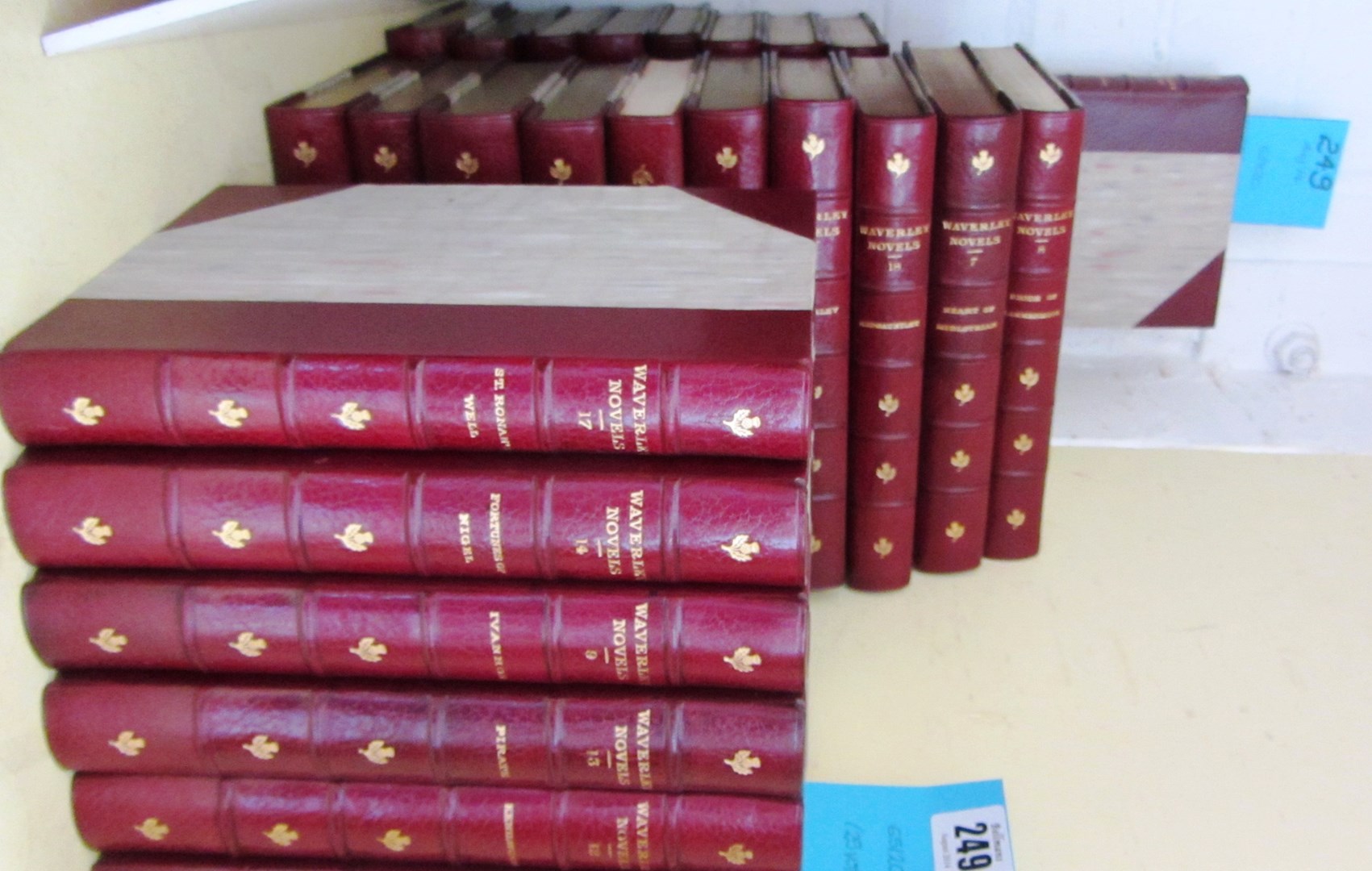 Appraisal: SCOTT W Waverley Novels Centenary Edition vols engraved frontispieces title