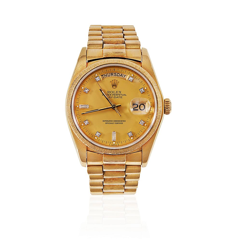 Appraisal: Rolex Mens Day-Date President Diamond Dial k Watch Rolex mens