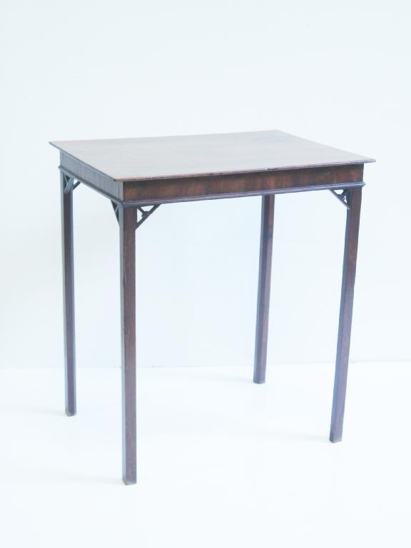 Appraisal: A Georgian mahogany small rectangular Centre Table with pierced corner