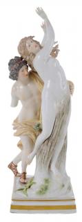 Appraisal: Meissen Figure of Apollo and Daphne German th century underglaze