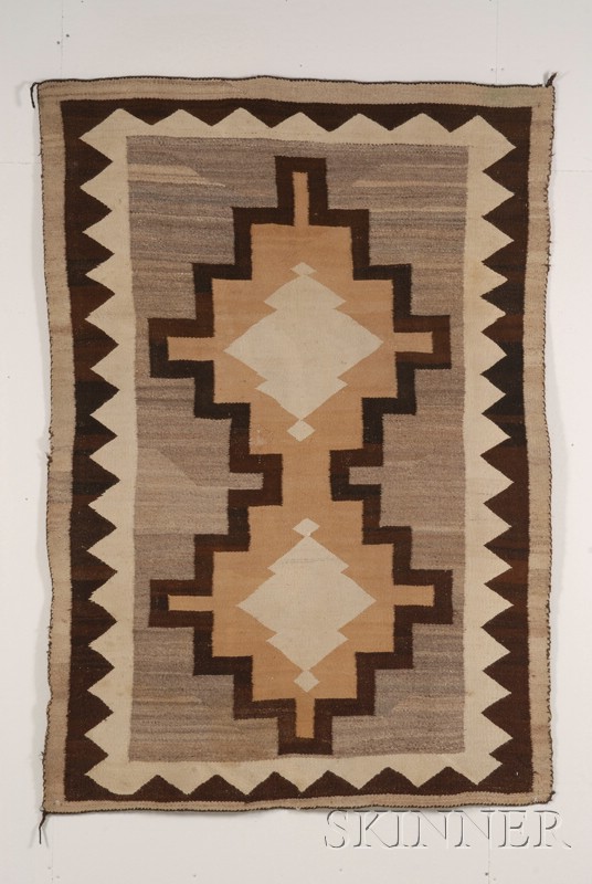 Appraisal: Southwest Weaving Navajo c early th century two large stepped