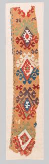 Appraisal: TURKISH KILIM FRAGMENT TURKISH KILIM FRAGMENT th century ft in