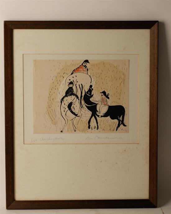 Appraisal: Ludwig Bemelmans - Austria Paris NYC Horses Ponies and Riders