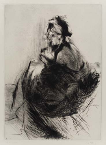 Appraisal: JACQUES VILLON Chapeau du Grand-M re Drypoint x mm x