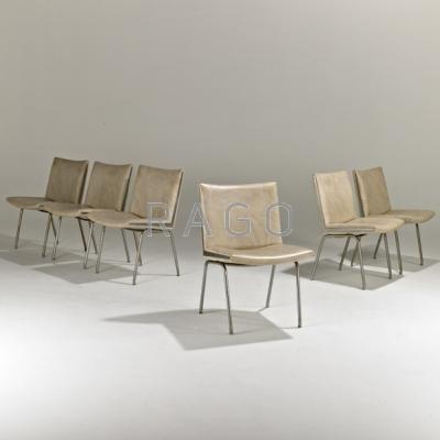 Appraisal: JOHANNES HANSEN Set of six of dining chairs Denmark s