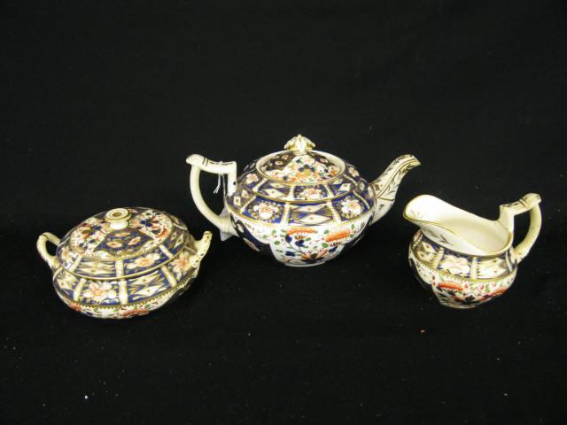 Appraisal: Early Royal Crown Derby China Tea Set Imari style decoration