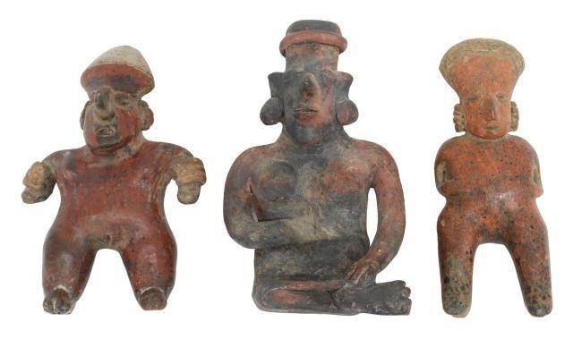 Appraisal: lot of Pre-Columbian pottery figures Western Mexico c B C