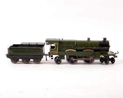 Appraisal: A Hornby clockwork -gauge castle class locomotive Caerphilly Castle and