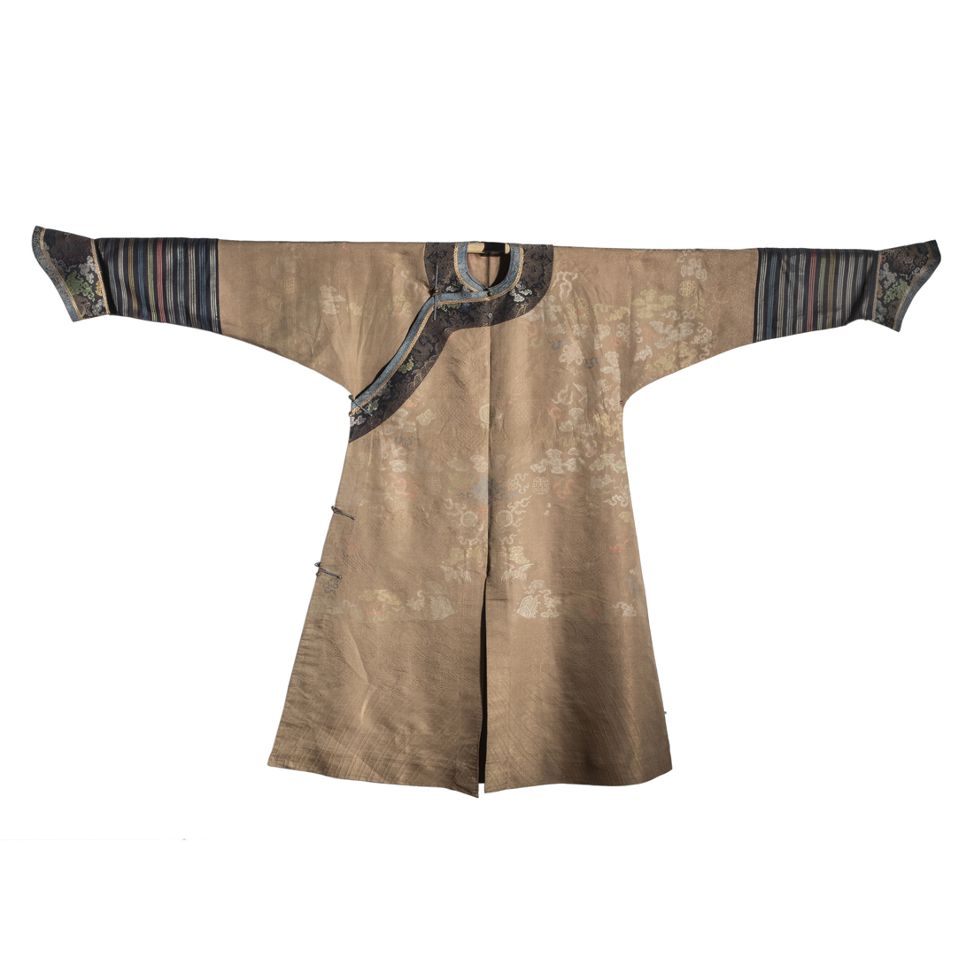 Appraisal: CHINESE WOVEN 'NINE DRAGON' ROBE Chinese woven 'nine dragon' robe