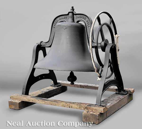 Appraisal: An Antique American Iron Bell late th early th c