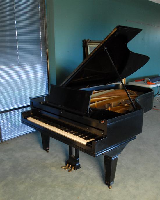 Appraisal: A Chickering Sons Grand Piano c s ebonized overall bears