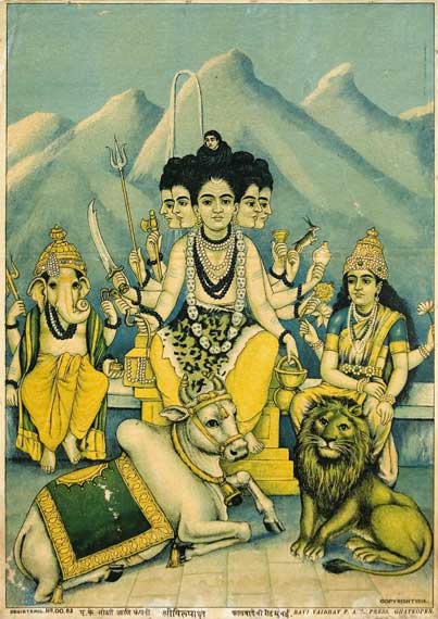 Appraisal: Six Framed Indian Lithographs Estimate -