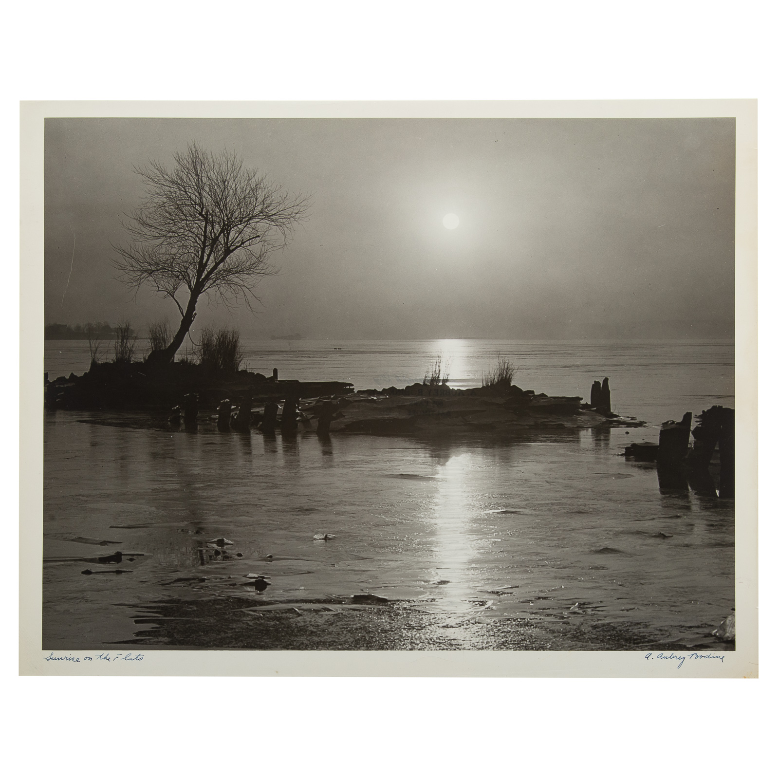 Appraisal: A AUBREY BODINE SUNRISE ON THE FLATS American - Gelatin