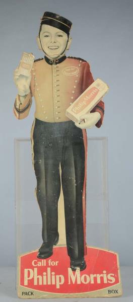 Appraisal: Philip Morris Cigarettes Bellboy Advertising Sign This is a Johnny