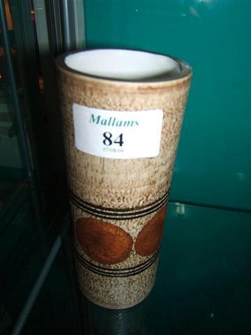 Appraisal: A Troika St Ives cylindrical vase high